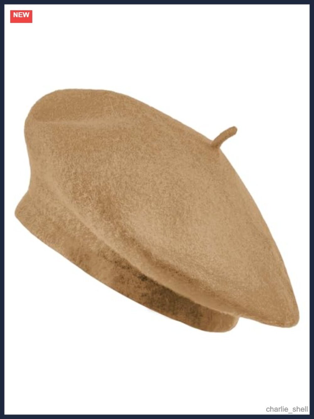 Pure Wool French Beret Adjustable Winter Beanie Outdoor Hat